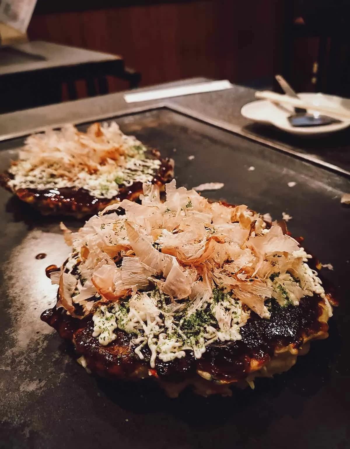 Osaka Travel Guide Making okonomiyaki