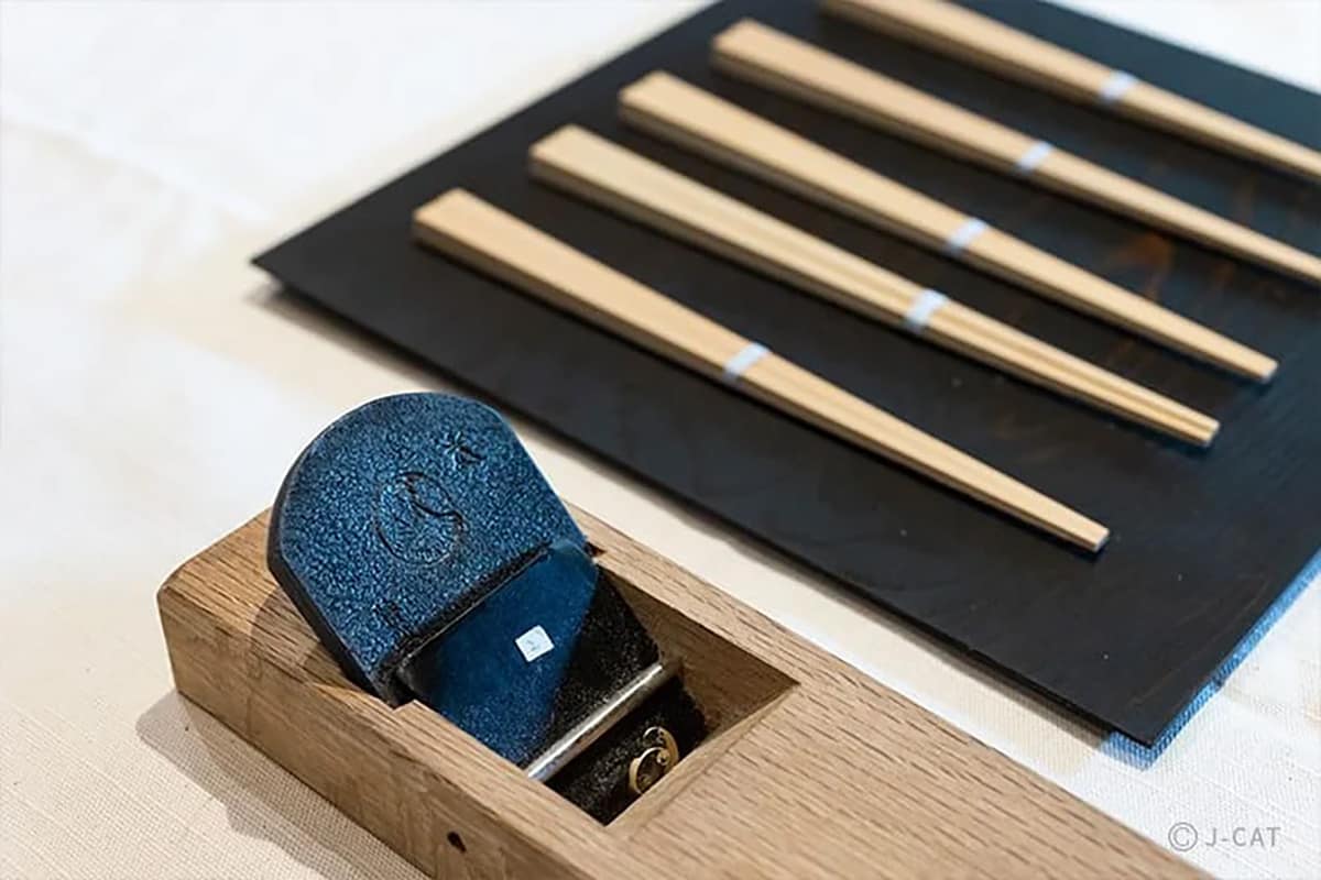 Luxury Experiences in Kyoto Chopsticks and wood shaving tool
