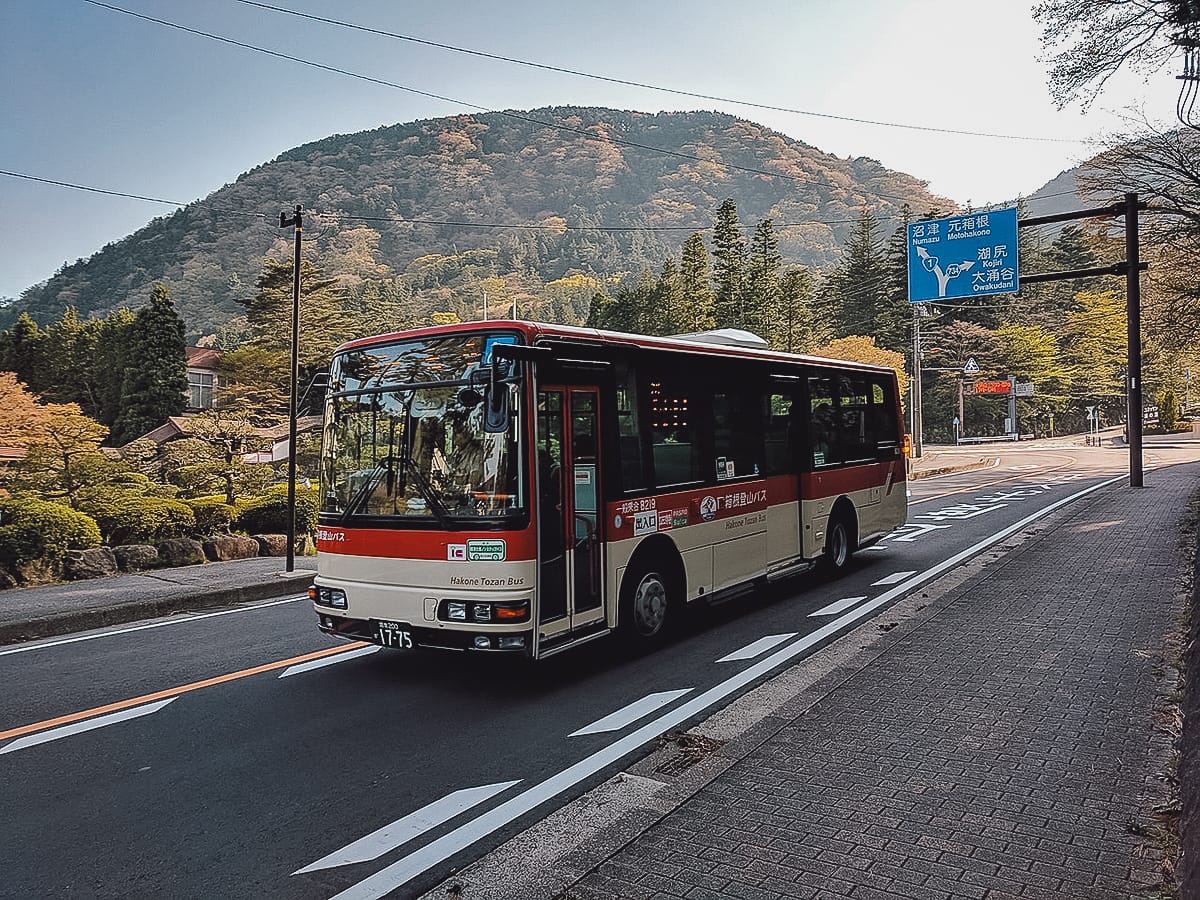 Hakone Free Pass Bus in Hakone
