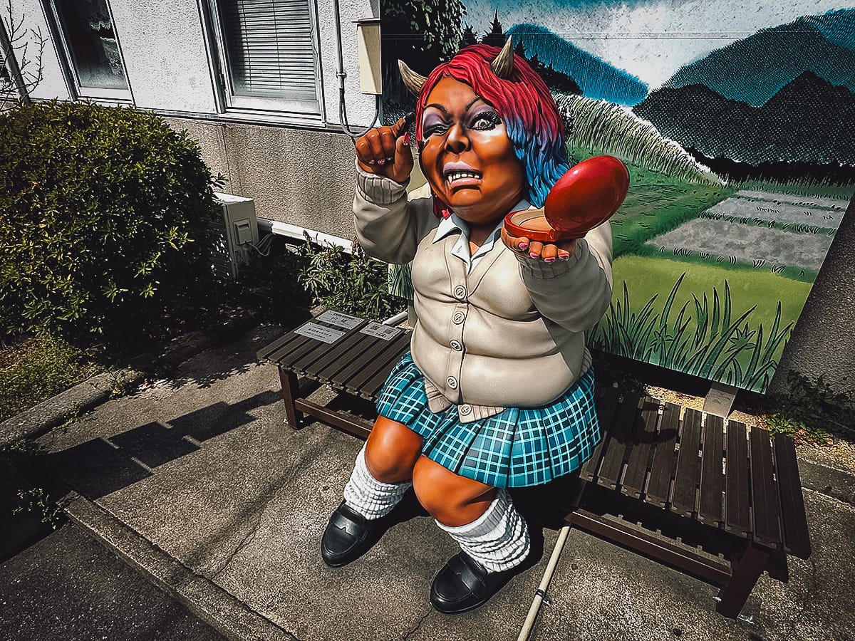 The Yokai of Fukusaki Yokai bench