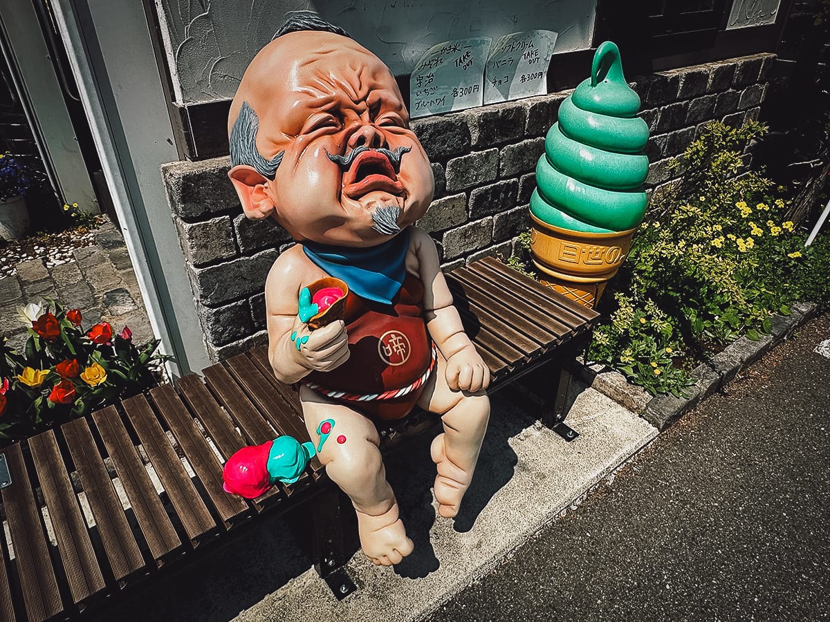 The Yokai of Fukusaki Yokai bench