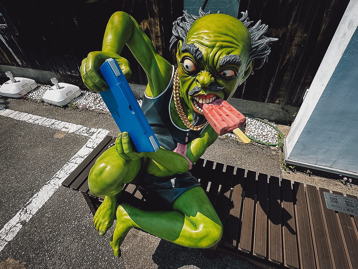 The Yokai of Fukusaki Yokai bench
