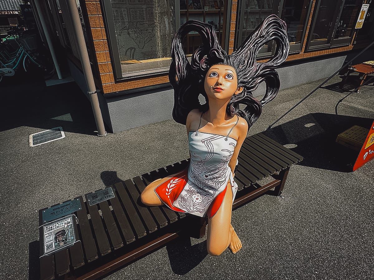 The Yokai of Fukusaki Yokai bench