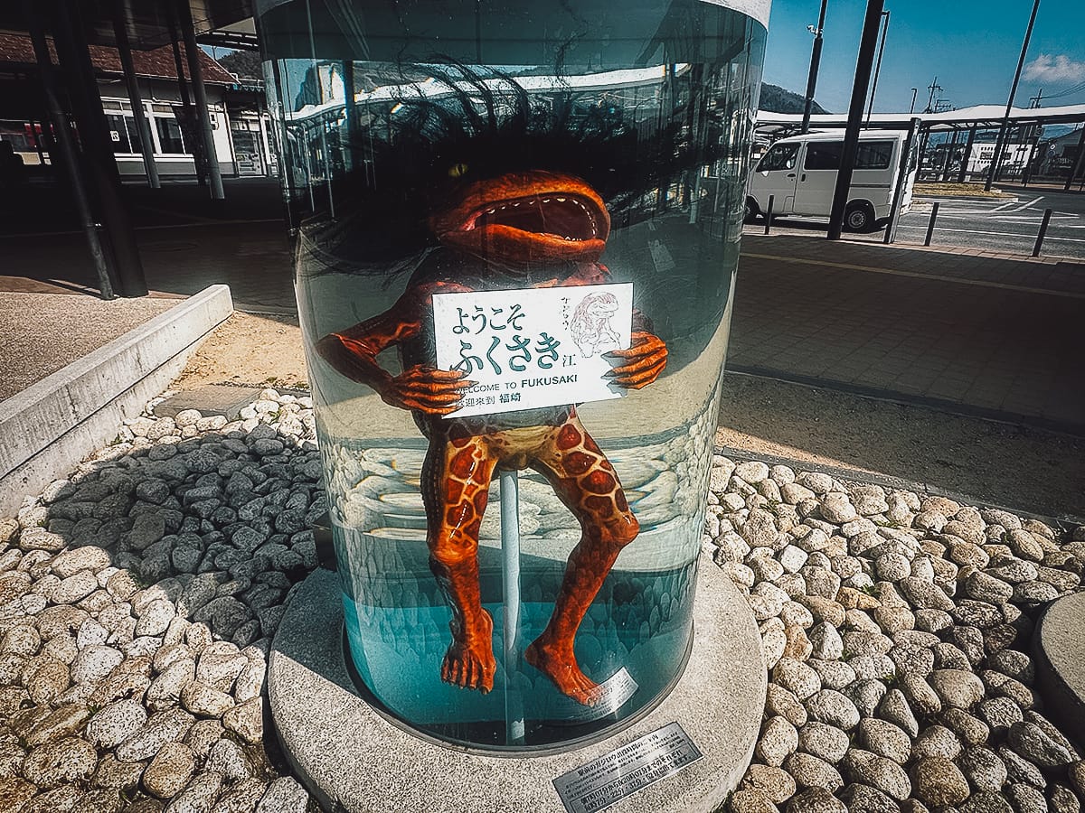 The Yokai of Fukusaki Mechanical yokai at Fukusaki station