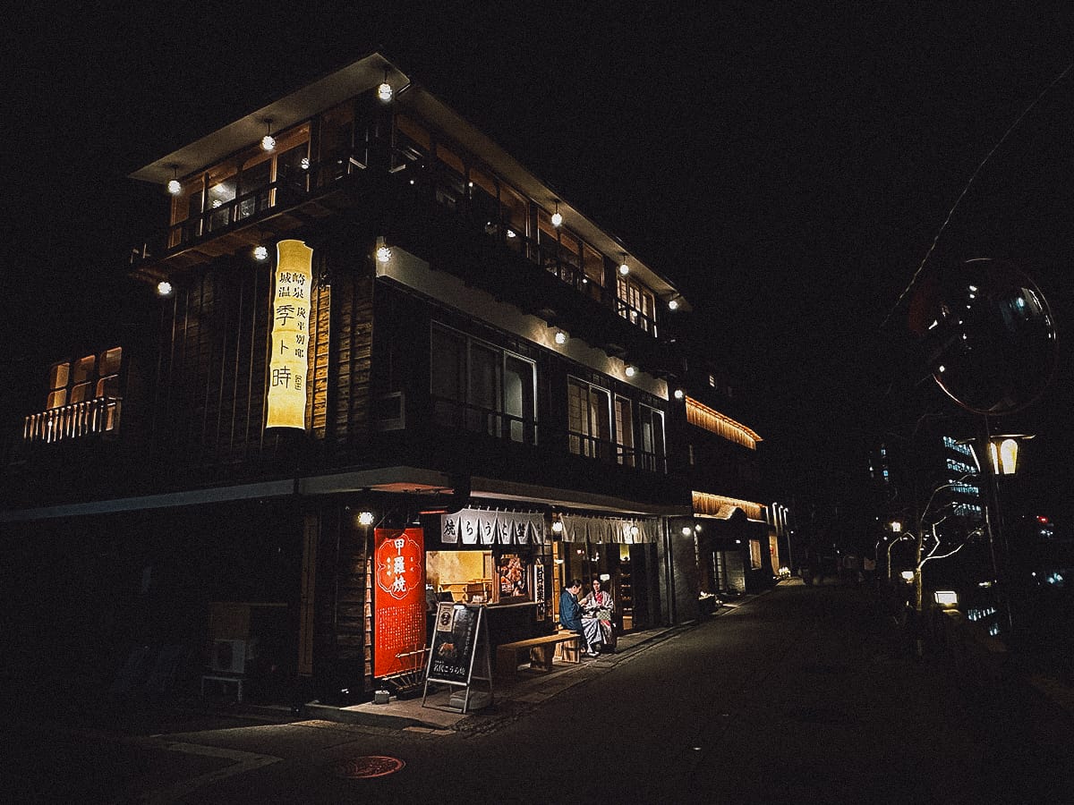 Night scene in Kinosaki Onsen