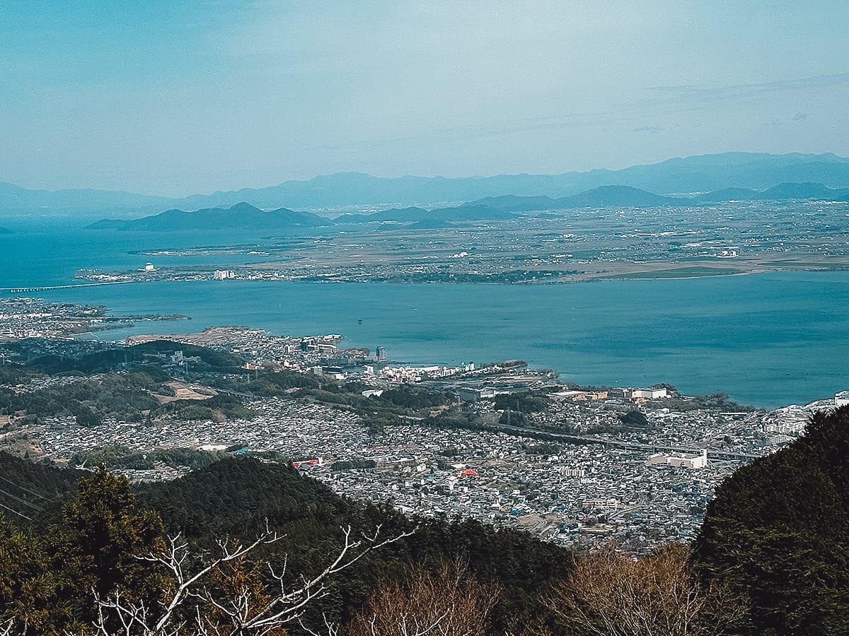 Lake Biwa Travel Guide View of Lake Biwa from Enryaku-ji