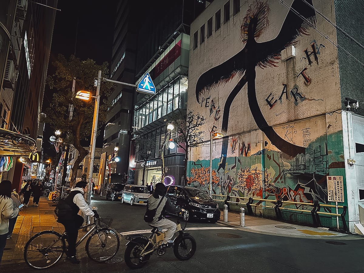 Namba, Osaka Amerikamura neighborhood in Osaka