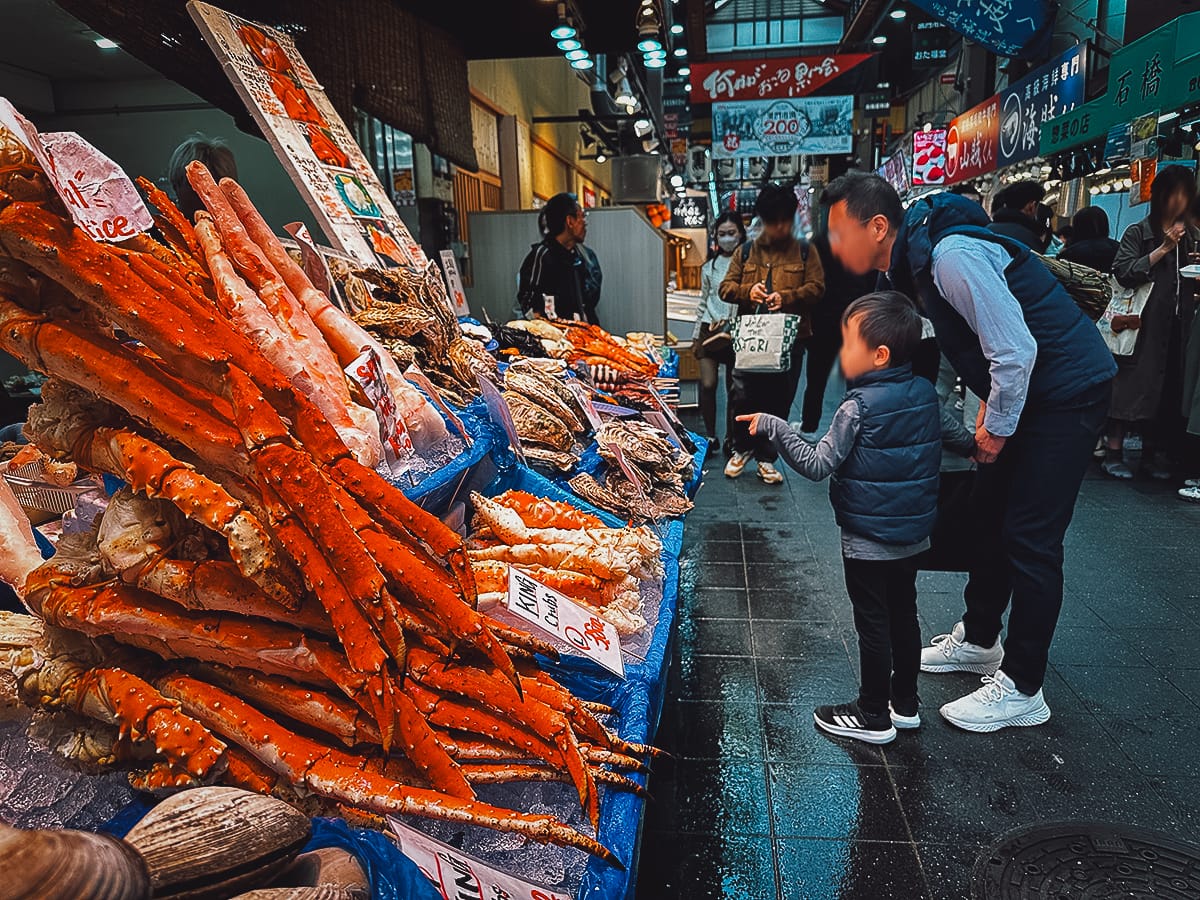 Namba, Osaka Kuromon Ichiba Market in Osaka