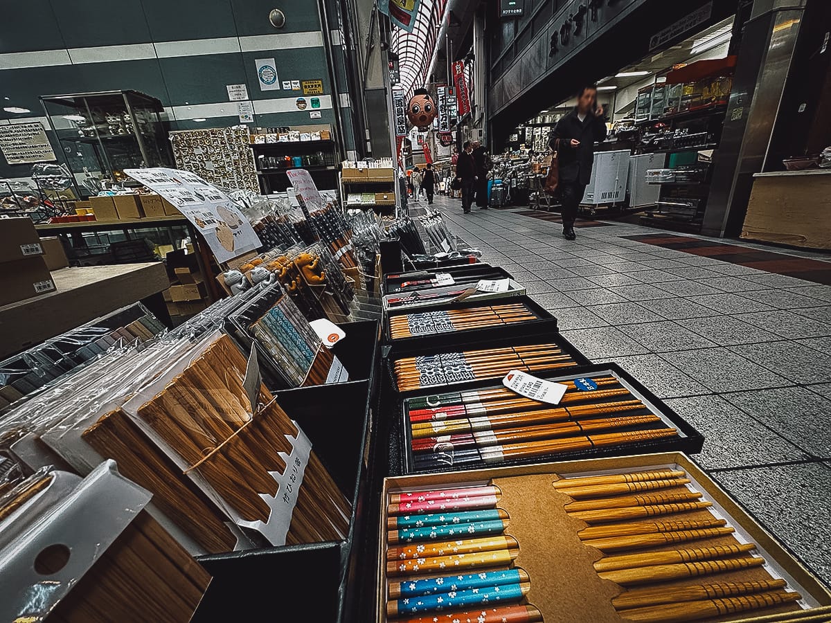 Namba, Osaka Kitchenware Street in Namba