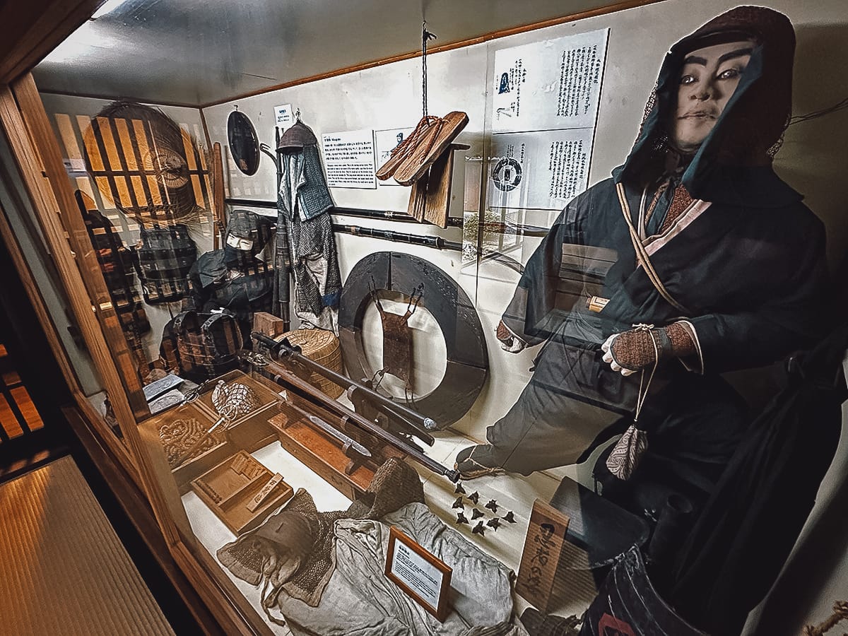 The Ninja Towns of Koka and Iga Ueno Koka Ninja House exhibit