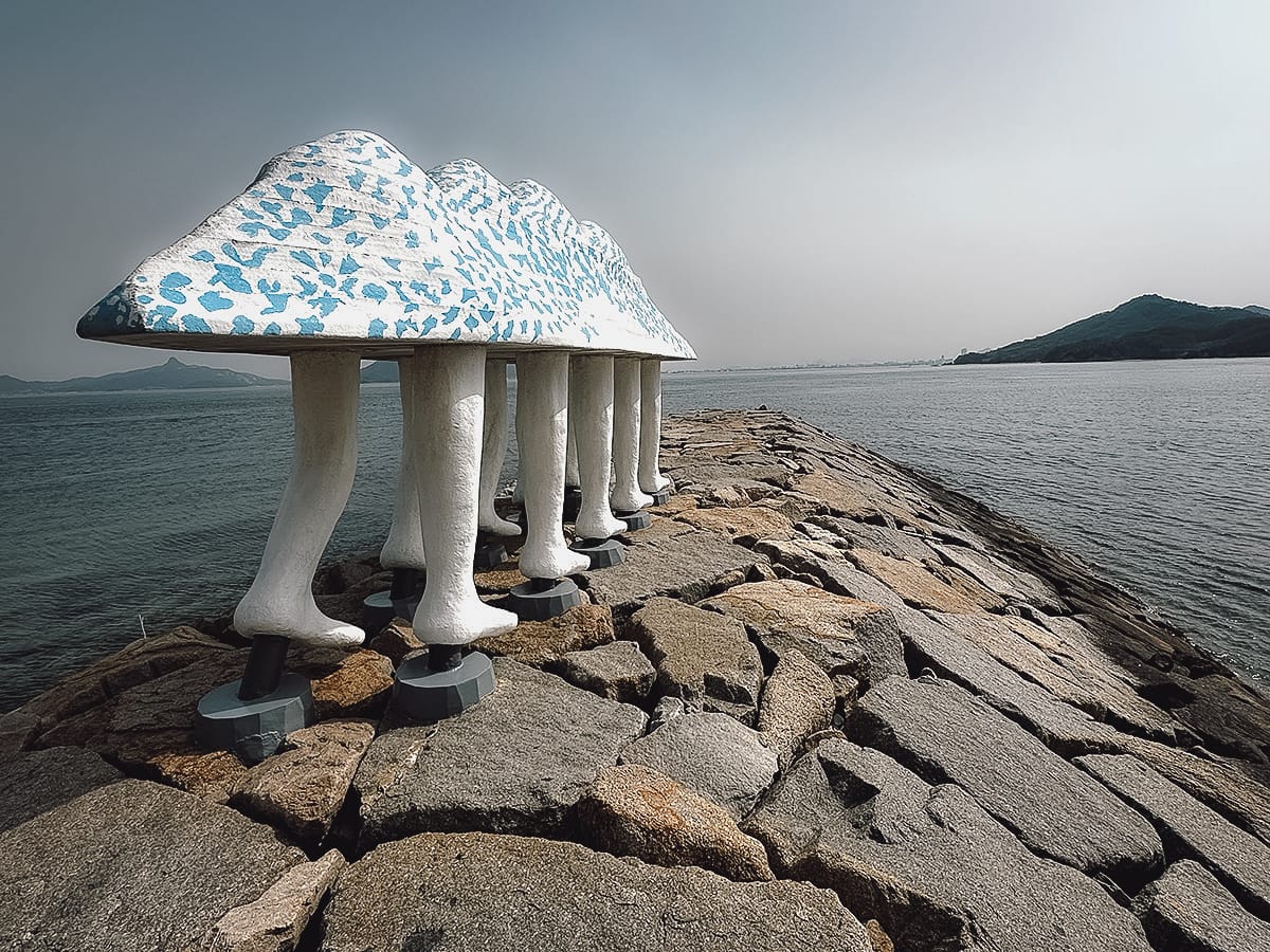 Ogijima Walking Ark art installation