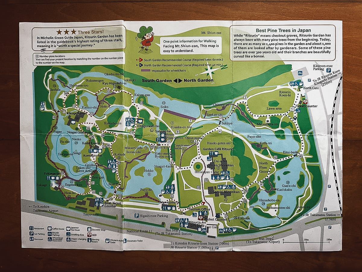 Ritsurin Koen Ritsurin Koen map