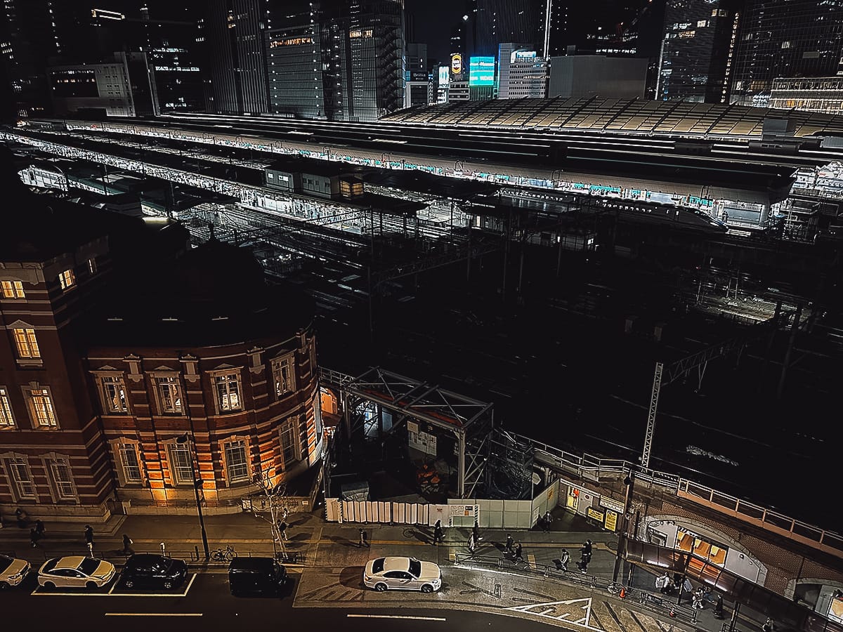 Free Observatories in Tokyo Night view from KITTE Garden observation deck