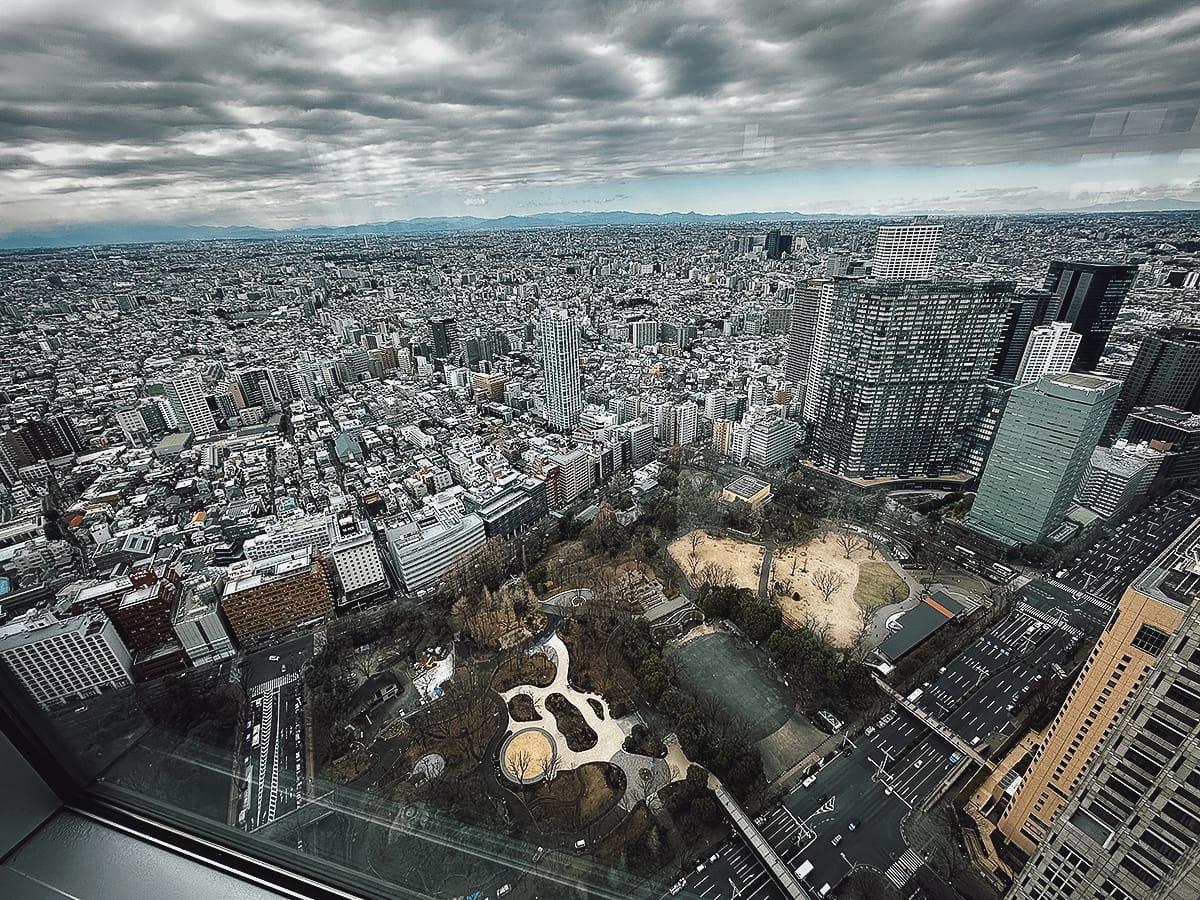 Free Observatories in Tokyo View from the Tokyo Metropolitan Government building observation deck