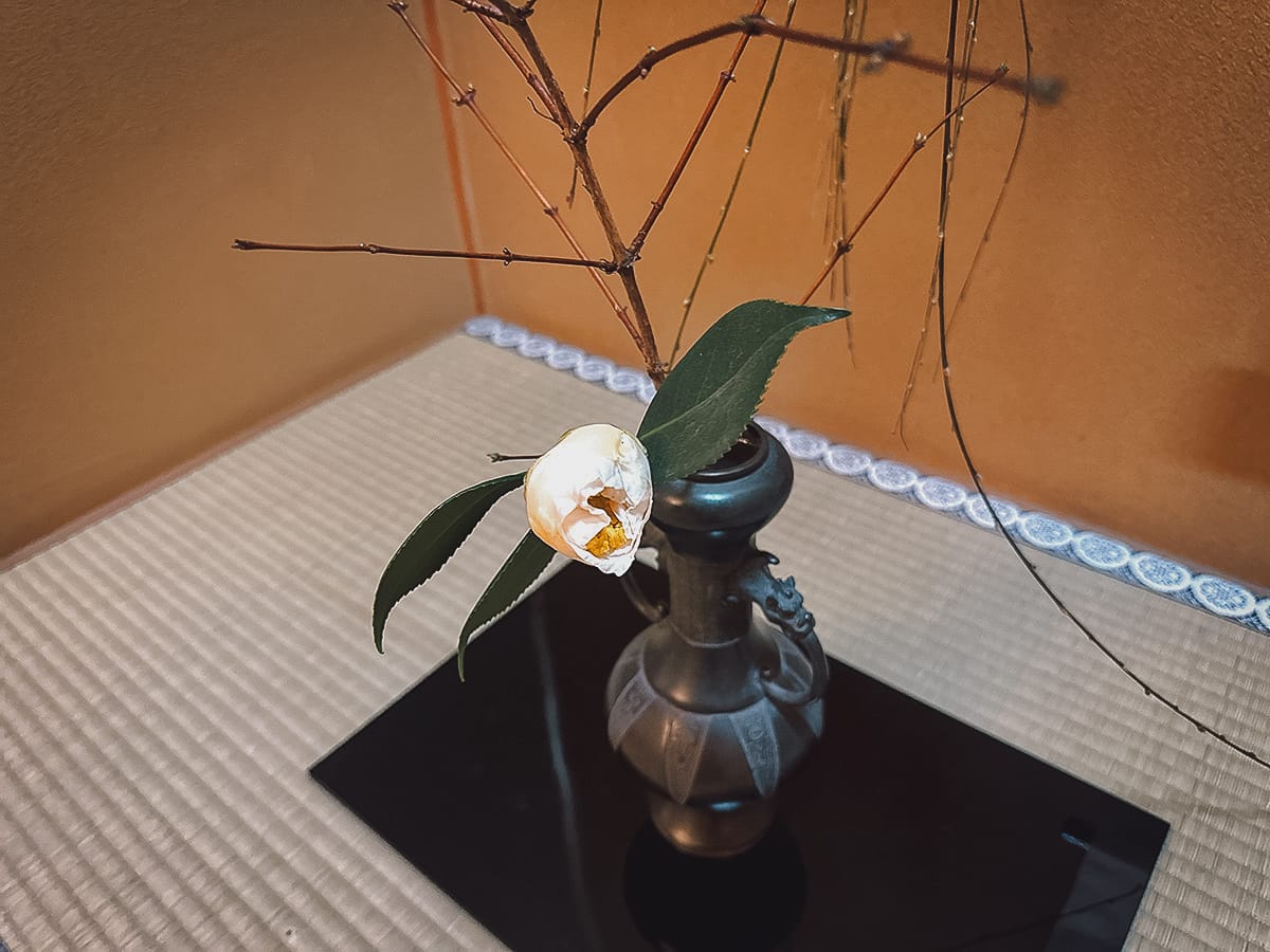 The Japanese Tea Ceremony Camelia flower